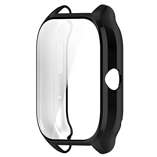 KUTEWEU Case Compatible avec Huami Amazfit GTS4 Coque Protecteur,TPU étui Housse Cover, Étui Ultra Mince Antichoc Etui avec Film de Protection pour Amazfit GTS4 Accessories (Noir)