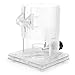 ViaGasaFamido Plastic Trimmer Base Woodworking Trimmer Base Transparent Protective Accessory for Power Tool High Strength PC Material Accurate Control Lockable Adjustment Knob Standard & (Standard)