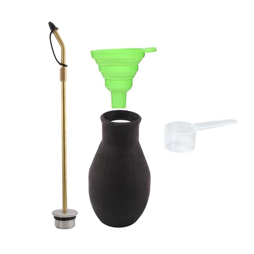Espolvoreadores eficientes con boquilla de latón inoxidable para tierra y aplicación fina, uso en granjas de jardín, plumero de polvo para jardinería