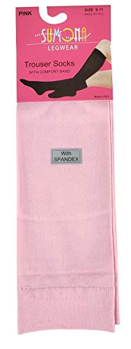 Image of SUMONA 6 Pairs Women Opaque Stretchy Spandex Knee High Trouser Socks