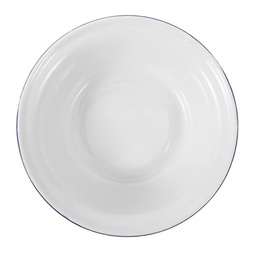 iplusmile Cuenco de Esmalte Vintage Tapa para Sopa y Almacenamiento de Alimentos Cuenco Multifuncional para Frutas Verduras y de Ingredientes