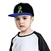 Mental Health Awareness Snap Back Hat Kids Fashion Hip Hop Adjustable Flat Bill Hat Blue
