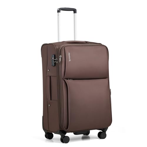 Image of Hanke Medium Checked Luggage, 24 Inch Suitcase with Garment Compartment