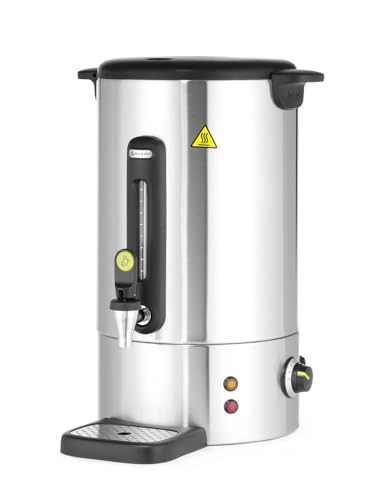 Miniatura 4 de Hendi Hervidor De Agua Eléctrico 16l, Dispensador De Bebidas Calientes, Termo De Una Pared Para Vino, Té, Hasta 100 C, 230v, 50 60hz, 1650w, 357x380x H 502mm, Acero Inoxidable Satinado, Pp