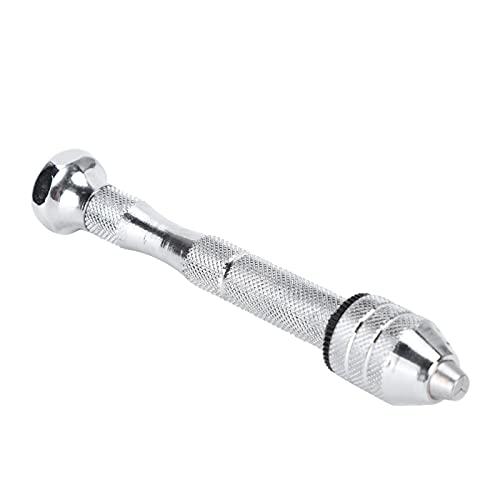 FLEXMAN Pin Visewith Knurled Handles, Non Slip Alloy Manual Jewelry Repair Drill Bit, Hand Drill Tool for Watchmakers Watch Repairing and Processing Work