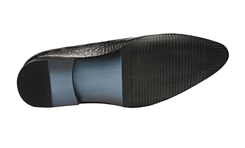 Santimon Mens Penny-Loafers Leather Tassel Fringed Formal Business Casual Moccasion Slip on Dress Shoes for Men4