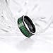 King Will Dragon Men's 8mm Green Carbon Fiber Black Celtic Dragon Tungsten Carbide Ring Comfort Fit 13