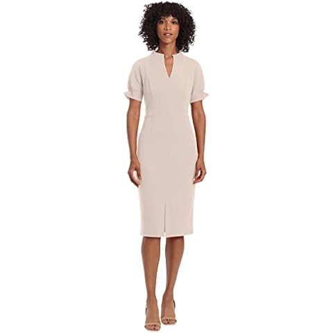 Maggy London Women's Notch Neck Sheath Dress Cover