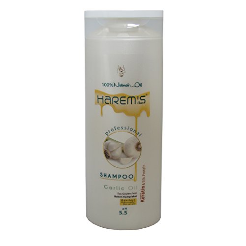 Preisvergleich Produktbild Knoblauch Shampoo gegen Haarausfall 400ml für Damen. Mit Weißem Knoblauch. Geruchsneutral. Ohne Farbstoffe, Ohne Parabene, Ohne Sulfate, Ohne Alkohol, Ohne Gluten.
