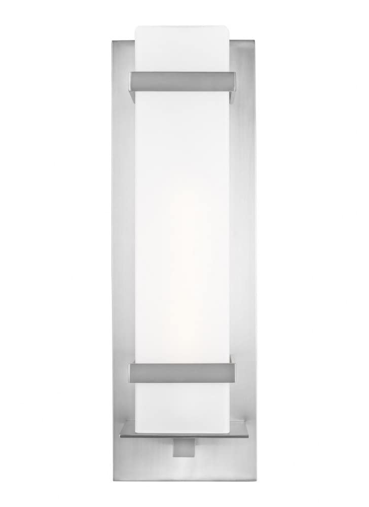 Generation Lighting 8720701-71 Alban Large One Light Outdoor Wall Lantern, Antique Bronze