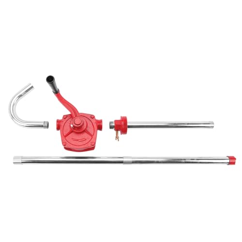 Image of Performance Tool W54270 Rotary Barrel Pump, Pumps Light to Medium Viscosity Oils, 3 Piece Suction Pipe, 30-55 Gallon Barrels, Bung Adapter