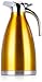 Botella de agua para bebidas, termo de acero inoxidable, 2 L, gran capacidad, aislamiento de hotel, multicolor (color: dorado, tamaño: 2000 ml)