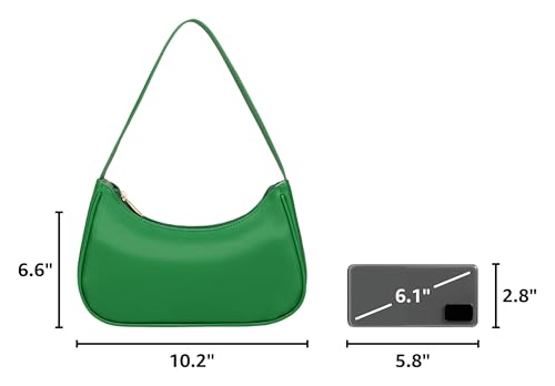 Image of Afashor Shoulder Bags for Women Vegan Leather Hobo Sling Tote Handbag Retro Clutch Purse with Zipper Closure