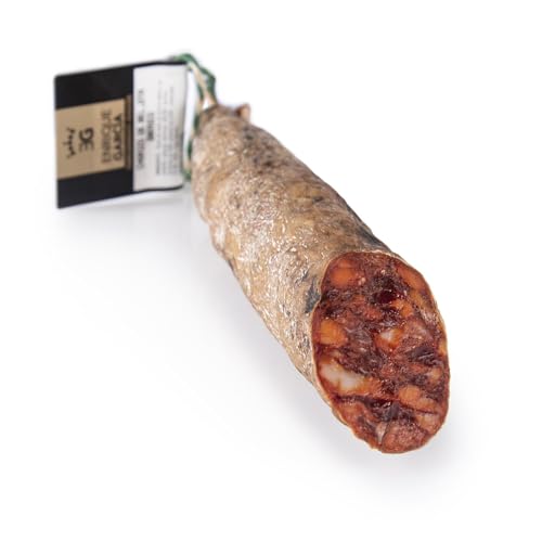 ENRIQUE GARCÍA - Chorizo Ibérico de Bellota, Media Pieza Envasada al Vacío, 650 g Aprox