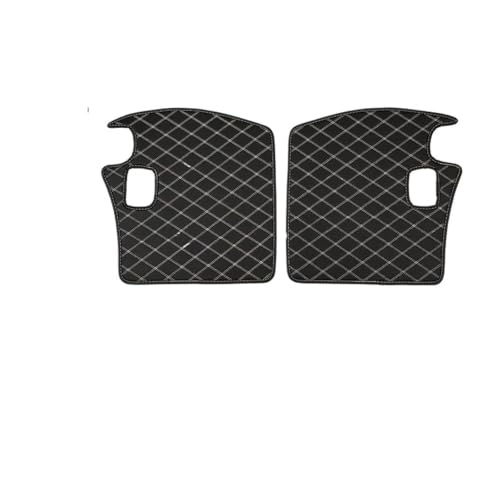 Tapis de coffre sur mesure Mini Cooper R50 R52 R53 au design damier noir et blanc élégant