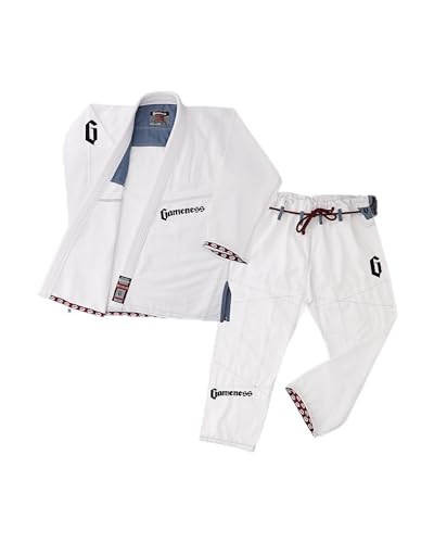 Gameness Male Jiu Jitsu Pearl Gi 2.0 | BJJ Gi White A1