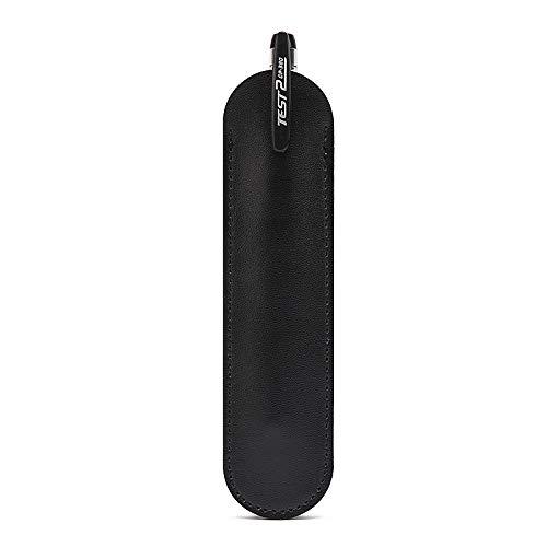 Estuche de piel auténtica para lápices (negro, 1 unidad)