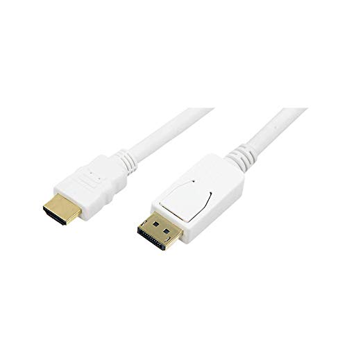 Preisvergleich Produktbild LogiLink CV0065 Anschlusskabel Display Port auf HDMI weiß