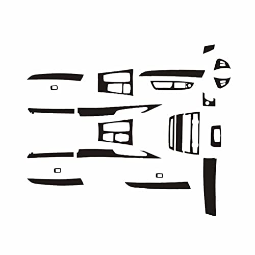 Rtyuiop Kit Completo de Accesorios Interiores de Fibra de Carbono Cover