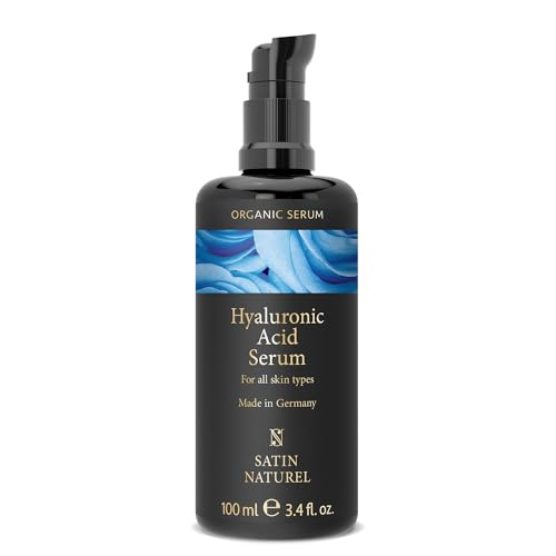 Hyaluron serum hög dos 100ml - hyaluronsyra serum ansikte - vegan - ansiktsvård för män och kvinnor - anti-aging hyaluronsyra ansiktsserum med organisk aloe...