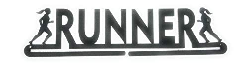 Image of Runner Medal Hanger - Female - Black (41 cm x 12 cm)
