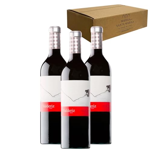 Valderiz - Ideal para Maridar con Carne y Comida Mediterránea - Pack 3 Botellas 75cl