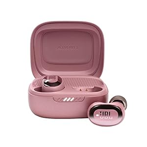JBL Live Free 2 - True Wireless Noise Cancelling Earbuds, Up to 35hrs of Playtime, 6 mics for Perfect Calls with Zero Noise, IPX5 Waterproof, Oval Tubes for Better Comfort, Isolation, & bass (Rose)