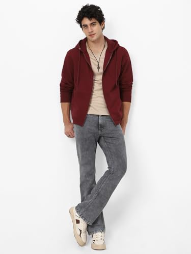 Image of Neostreak Men's Cotton Hooded Neck Zippered Sweatshirt