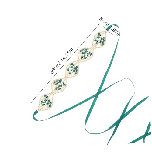 Ceinture de mariage verte ajustable et légère VANZACK