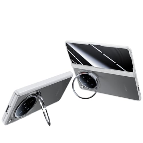 OPPO Find N6 �Ή� �P�[�X �������}�b�g �k����̌^�J�o�[ �񎲃J�����L�b�N�X�^���h�t�� �ϏՌ��ی�J�o�[ (�z���C�g(�v���C�o�V�[))