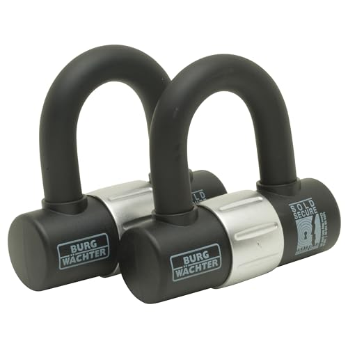 Burg-Wachter Lot de 2 cadenas en U 100D avec clés identiques Doré