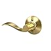 Schlage F170 ACC 605 RH Right Handed Accent Door Lever, One Sided Non-Turning Dummy Door Handle, Bright Brass