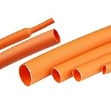 LAETYUON Heat Shrink Tubing 2:1 Adhesive-Lined Heat Shrinkable Tube Waterproof Insulation Sealing DIY Length 5m for Cable Sealing Oil-Proof Wear-Resistant,6.0mmx200m