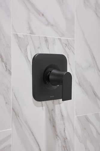 Moen T2473EPBL Genta Posi-Temp Pressure Balancing Eco-Performance Modern Tub and Shower Trim Without Valve, Matte Black