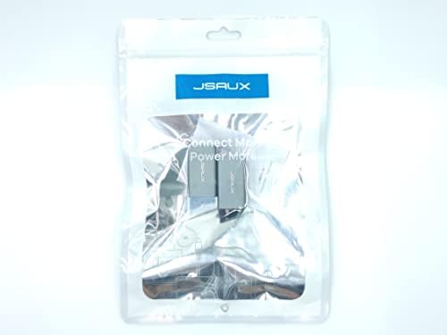 JSAUX Złącze LAN RJ45 złącze Ethernet złącze [2 sztuki], adapter Ethernet LAN do kabla LAN, kabla sieciowego, kabla krosowego, kabla Ethernet, łącznika sieciowego do kat. 7, kat. 6, kat. 5e, kat. 5 (szary)