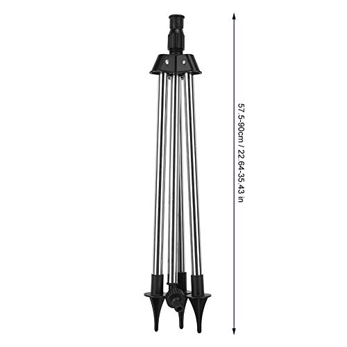 Aspersor de trípode regulable de acero inoxidable para riego 5