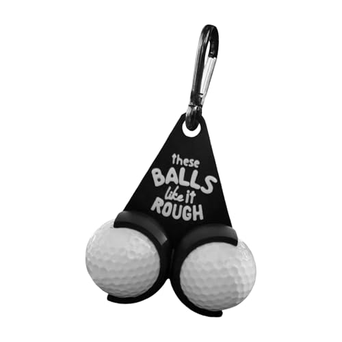 Mxshc Golf Ball Holder Funny Golf Ball Storage Small Golf Ball Rack Portable Golf Ball Prank Holder Stand Golf Bag Attachment Golf Accessories For Golf Lovers Men And Women 10x6.1cm
