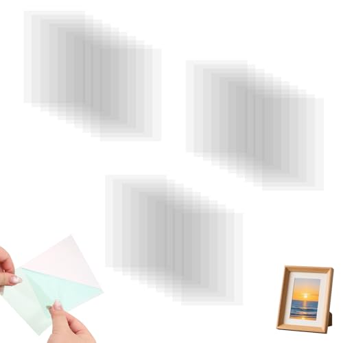 Clear Acetate Sheets for Shaker Cards - 30 Pcs Heat Resistant Acetate Sheets, Transparent Plastic Sheet, Plastic Film for DIY Crafts, Scrapbooking, Epoxy Resin Mold & Photo Frames, 4.3x6.3inch 0.005"
