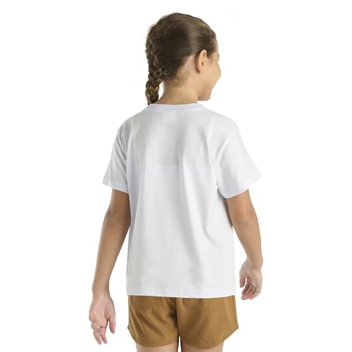 Image of Carhartt Kid's CA7109 Short-Sleeve Tonal Patch Pocket T-Shirt - Girls