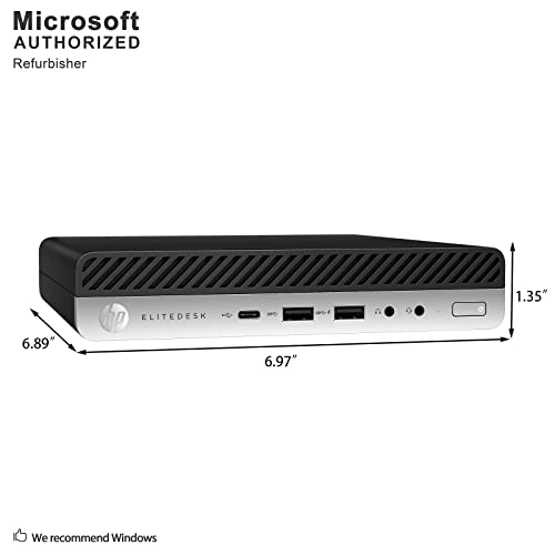 Hp Elitedesk 800 G5 Mini Desktop Computer Pc With Rgb Keyboard, Intel Core I5-9500T 9Th Gen, Up To 3.7 Ghz, 16Gb Ddr4, 256Gb Ssd, 4K Support, Wifi-6, Bluetooth 5.0 Windows 10 Pro (Renewed) #TOP5