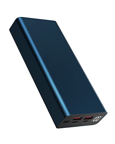 Power Bank 22.5W USB C Fast Charging 20000mAh Portable Charger PD3.0 QC4.0 Portable Battery Pack for iPhone Samsung Huawei Tablet and More (Blue)