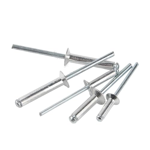 �|�b�v���x�b�g �Z�b�g 5�`20�� M2.4 M3.2 M4 M5 �A���~�M���u���C���h���x�b�g �t���b�g�|�b�v�u���C�N�}���h�����f�R���[�V�����l�C��(M4 (5pcs),6mm)