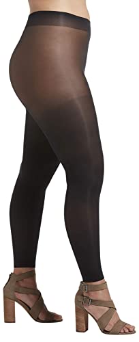 No nonsense Women's Plus Size Footless Comfort Waist Tight, 3 Pair Pack - Main Image