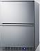Summit 24” Two-Drawer Freezer, Outdoor Drawer Freezer, 4.26 cu.ft. Capacity, Stainless Steel- SPFF51OS2D