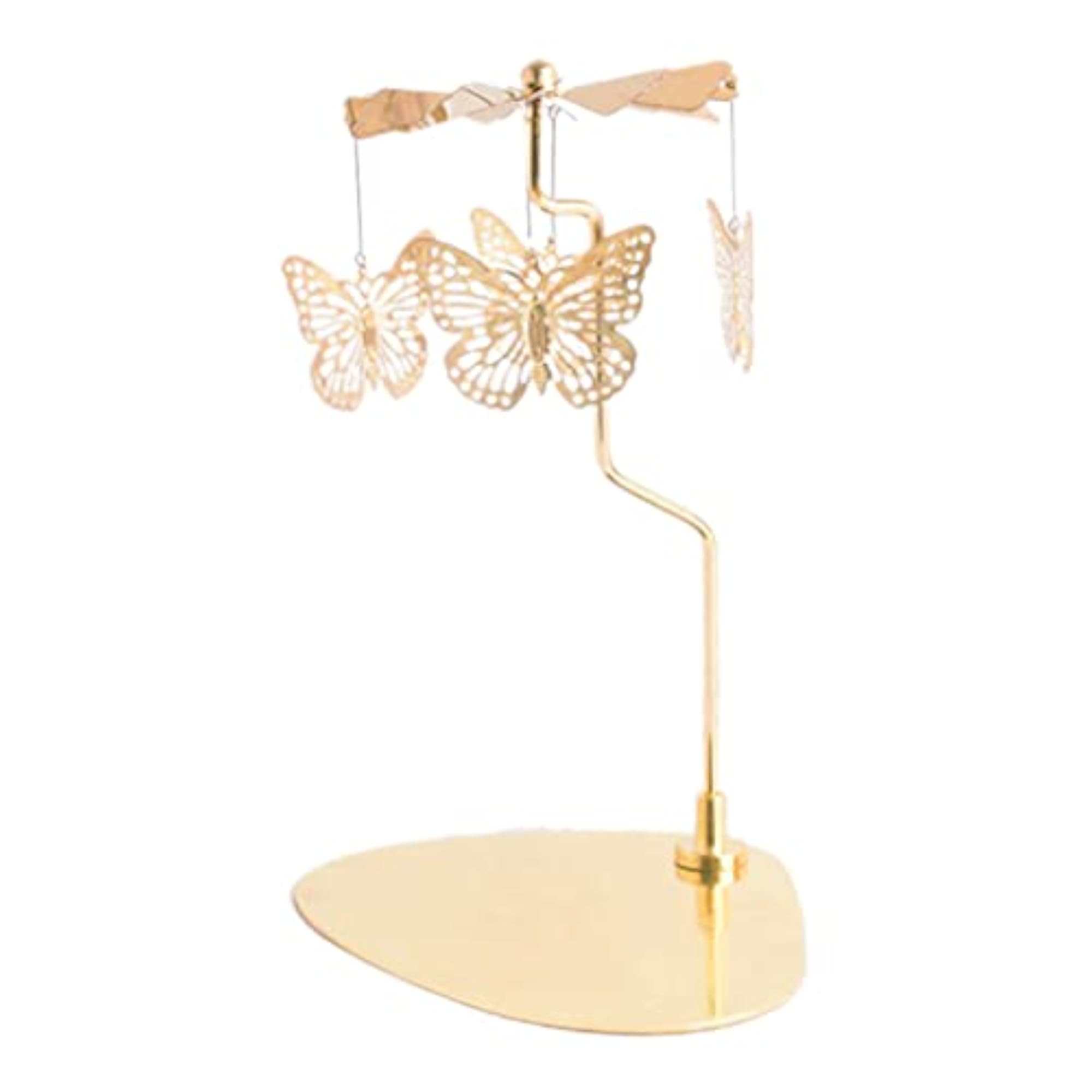 Rotating Spinner Candle Tea Light Holder, Butterfly Design