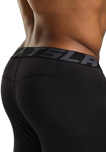 TSLA Men's Thermal Compression Pants, Athletic Sports Leggings & Running Tights, Wintergear Base Layer Bottoms