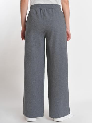 Weintee Women's Petite Elastic Waist Wide Leg Pants Petite Length2