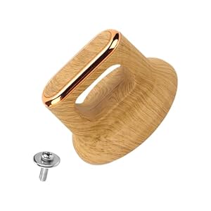 Fyrdyn Holzmaser Deckelknopf mit Goldrand