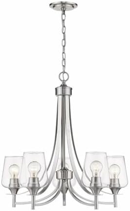 Z-Lite 5 Light Chandelier 473-5BN, Clear