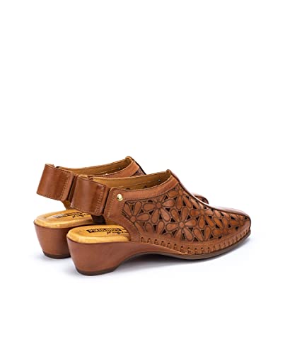 PIKOLINOS Heels Leather Romana for Woman Brandy3